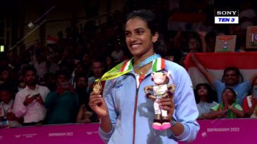 PV Sindhu Gold Medal Ceremony
