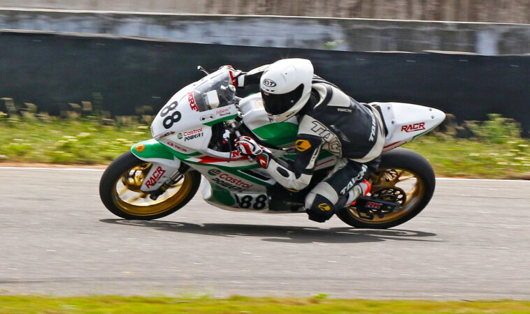 Rahil Pillarisetty who qualified for pole position in the Pro-Stock 301-400cc Open category (Aug 01)